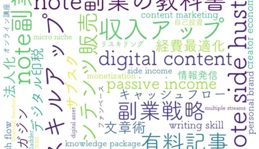 “書く力”を”稼ぐ力”に変える――40代から始める note 副業戦略